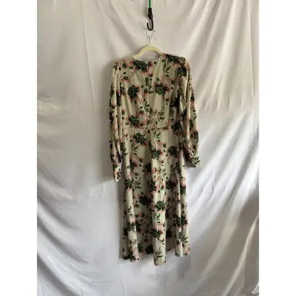 Alexia Admor Sophie Floral Dress Off-White Size 8 Fabric Pull - Picture 5 of 13